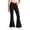 Black, variant on School Uniform Pants for Girls Bell Bottom Pants High Stretch Elastic Waist Flare Trousers Size 5-16 Years Teen Girls Kids Back To School