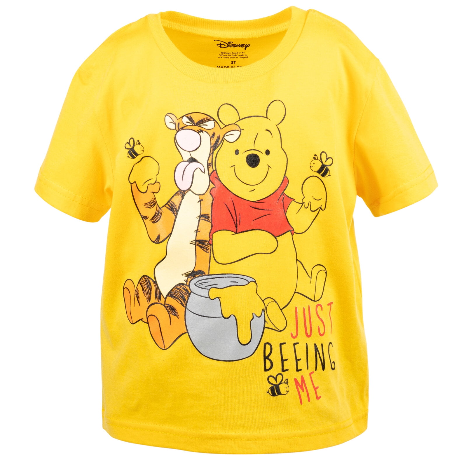 Disney Winnie the Pooh Tigger Infant Baby Boys Graphic T-Shirt French Terry Shorts Set Orange/Gray 18 Months
