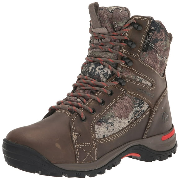 Wolverine Men's Sightline Waterproof Insulated Mid Calf Boot, Gravel/Timber, 9.5 Wide