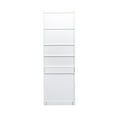 thumbnail image 6 of Aukfa Fold Down Desk Table & Storage Cabinet w/ Drawer for Home Office,White, 6 of 8