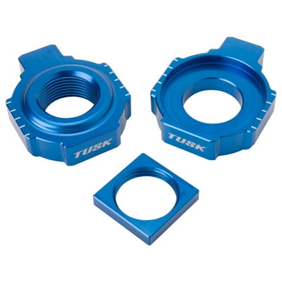Tusk Racing Axle Blocks Blue for Husqvarna FE 350 S 2024