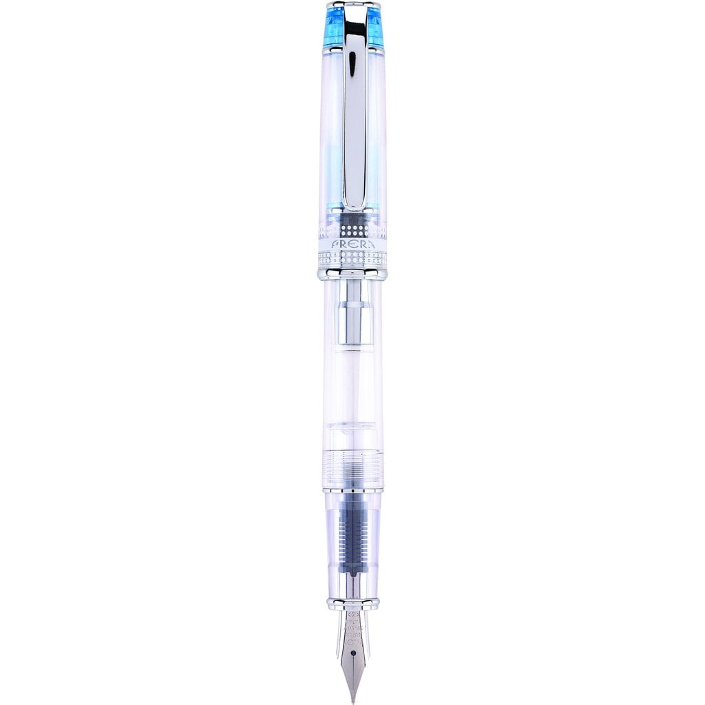 Pilot Prera Fountain Pen - Light Blue & Clear Body - Medium Point