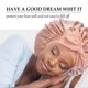 thumbnail image 2 of Satin Hair Bonnet for Women Adjustable Strap AntiFrizz Sleep Cap for Curly Braids Blush Pink, 2 of 4