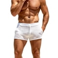 thumbnail image 2 of Wovilon Men's Drawstring Summer Shorts with Pockets, Casual Lounge Athletic Bottoms, Lightweight Breathable Workout Shorts for Gym Training and Daily Wear, 2 of 5