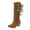 Brown, variant on Wyzesi Platform Mini Boots for Women Ladies Fashion Suede Tassel Rhinestone Boots Pointed Toe High Heel Boots Christmas Boots for Women