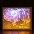 thumbnail image 1 of Labymos 3D Paper Carving Night Light LED Papercut Light Box Sculptures Frame Gift Decorative, 1 of 8