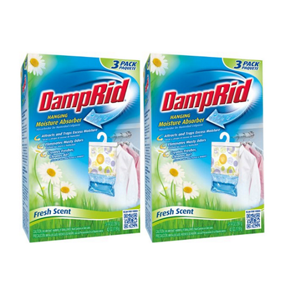 Damprid Hanging Moisture Absorber Fresh Scent 3 X 14 Oz