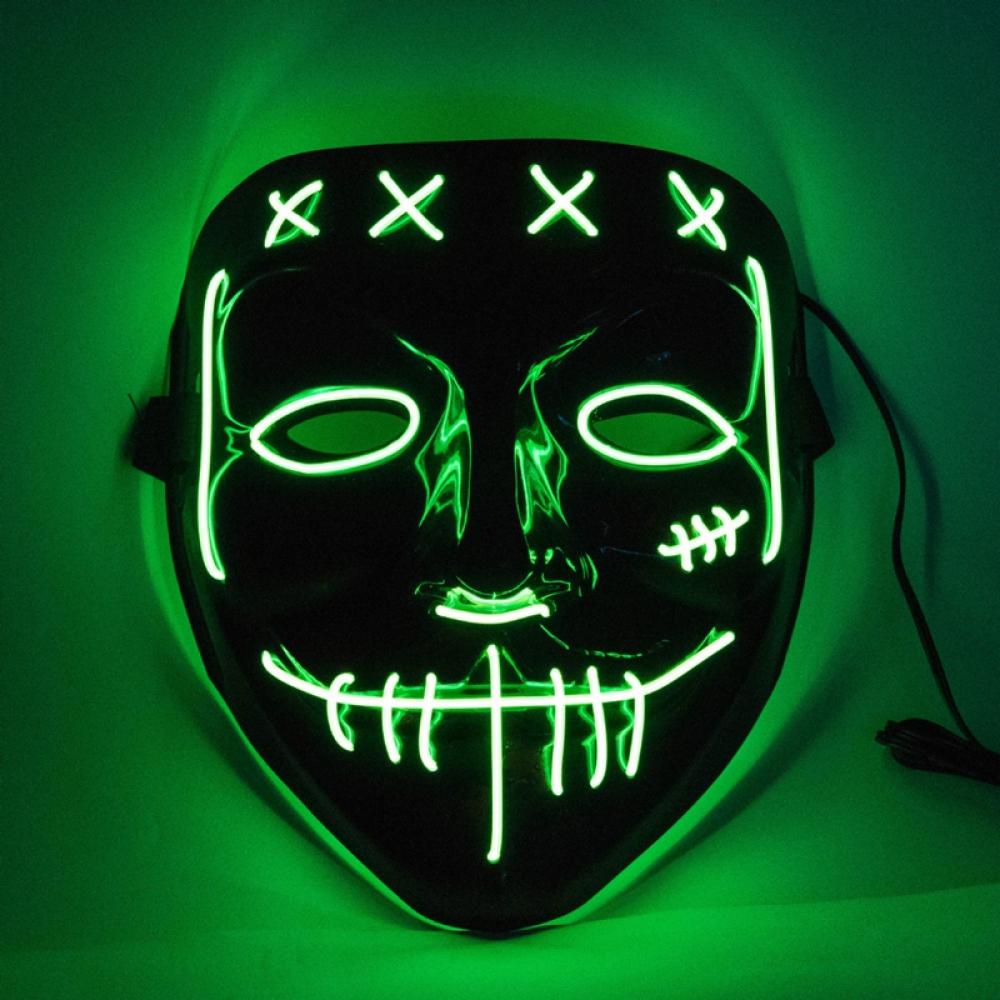 Halloween Mask LED Light Up Scary Mask for Festival Cosplay Halloween