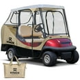 thumbnail image 1 of KNOX 2 Person Golf Cart Enclosure 55" Short Roof, 600D Portable Transparent Driving Golf Cart Cover Storage, Golf Cart Accessories, Compatible with EZGO TXT/RXV, Yamaha, Club Car DS Precedent, 1 of 7