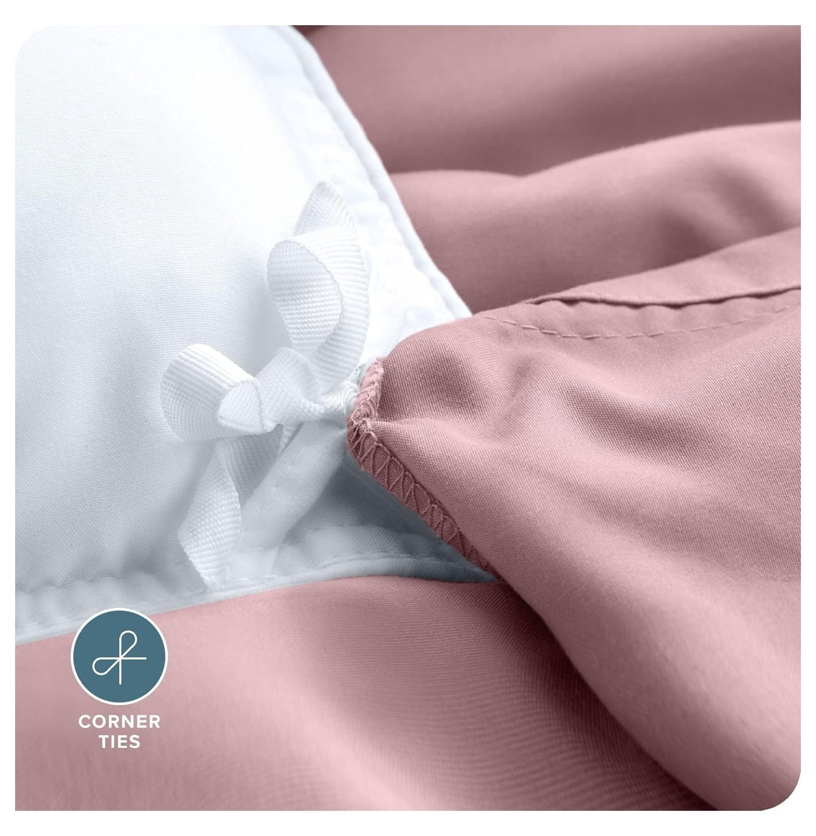 Bedding Duvet Cover King Size - Premium 1800 Super Soft Collection - Lightweight, Cooling - Soft Breathable Bedding Duvet Cover (King, Dusty Pink)