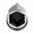 thumbnail image 3 of United Pacific 33mm x Chrome Plastic Super Spike Push-On Nut Covers, 33mm Push-on Lug Nut Fitting, Truck Accessories - Pack of, 3 of 4