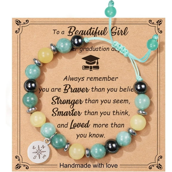 Graduation Gifts for Girls Teen Girls Her Women, Class of 2025 Graduation Bracelet for Girl Daughter Granddaughter Niece Sister Preschool Kindergarten 5th 8th Grade High School College Graduation