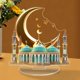 thumbnail image 1 of CaiYueKe Acrylic Castle Ornament 2D Desktop Decor, Miniature Fairy Tale Figurine, Home Office Shelf Decoration, Unique Gift Idea for Collectors, 1 of 6