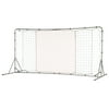 Franklin Sports Soccer Rebounder - Tournament Steel Rebounding Net - Training - 12'x6' - Silver