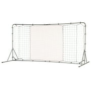 Franklin Sports Soccer Rebounder - Tournament Steel Rebounding Net - Training - 12'x6' - Silver