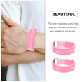 thumbnail image 4 of USHOBE 2 Pcs Bracelets LED Réglables Haute Visibilité Rose pour Hommes Femmes Extérieur, 4 of 4