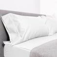 thumbnail image 2 of DNG Creations 5 Piece Zipper Sheet Set - Include (1 Elastic Fitted Sheet , 1 Base Sheet has Zipper, 1 Flat Sheet And 2 Pillowcase) 15 Inch Deep Pocket ( Solid White - California King ), 2 of 7
