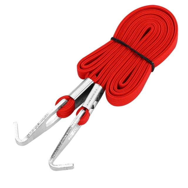 Elastic Bike Rope Straps with Hooks - Stretchable Tension Belts for Securing Riding Gear, Luggage & Storage on Bicycles