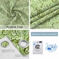 thumbnail image 4 of Vintage Green Blackout Curtains for Bedroom/Living Room, Thermal Insulated Kitchen Curtains, Retro Botanical Abstract Art Grommet Darkening Window Treatment Drapes 52"x72"x2, 4 of 8