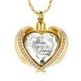 thumbnail image 3 of Crystal Heart Cremation Jewelry for Ashes Urn Neckless Lockets for Human Ashes Holder Memorial Jewelry, 3 of 7