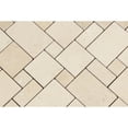 thumbnail image 2 of Crema Marfil Marble Honed Mini Versailles Mosaic Tile Sample, 2 of 2