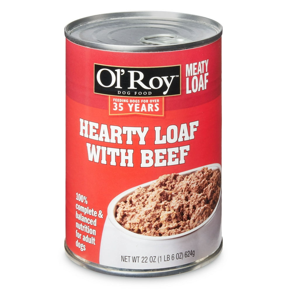 Ol' Roy Meaty Loaf with Beef Wet Dog Food, 22 oz