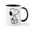 White/Black Inside, variant on CafePress - Peanuts Snoopy Mugs - 11 oz Ceramic Mug - Novelty Coffee Tea Cup