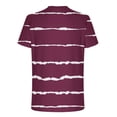 thumbnail image 4 of SDNall Short Sleeve Mens Summer T-Shirts Not Positioned Regular Print Leisure Vacation Sports Short Sleeve Round Neck T-Shirt (Wine,Sizes:M-5XL), 4 of 9