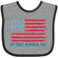 thumbnail image 3 of Inktastic My 1st Memorial Day American Flag Boys or Girls Baby Bib, 3 of 4