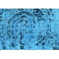 thumbnail image 1 of Ahgly Company Indoor Rectangle Abstract Light Blue Modern Area Rugs, 3' x 5', 1 of 4