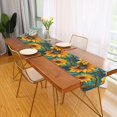 thumbnail image 2 of Yayeee Table Runner 70 inches Long for Home Kitchen Rectangle Dining Table Holiday Party Decoration, Stained Glass Sunflowers Pattern, 2 of 7