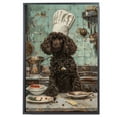 thumbnail image 2 of Funny Dog Kitchen Wall Art - Dining Room Wall Decor - American Water Spaniel Cooking Food Canvas Prints for Farmhouse Kitchen Decor, Modern Restaurant Painting Artwork, 2 of 6