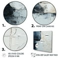 thumbnail image 3 of Designart "Monochrome Paint Minimalist Corner I" Coastal Wall Art Living Room, 3 of 7