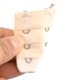 thumbnail image 3 of Sujetador de ropa interior 3 filas 3 ganchos Correa Extensores de extensión de banda trasera 3 piezas Tono de plata beige One Size Unique Bargains Sujetador, 3 of 4