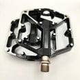 thumbnail image 5 of Mountain Bike Pedals, 3 Sealed Bearings, Aluminium Alloy Mountain Bike Pedals, Featuring 20 Anti-slip Pins, CNC Flat Bike Pedals 2Pcs, 5 of 5