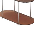 thumbnail image 5 of 2 Tier Bathroom Storage Rack Shower Caddy Shelf, Makeup Organizer Desktop Container Counter Vanity Tray for Perfumes Cosmetic Lotions Dresser Brown, 5 of 7