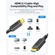 thumbnail image 5 of Cable HDMI Highwings de fibra óptica de 15 m, 8K, 48 Gbps, CL3, 5 of 7