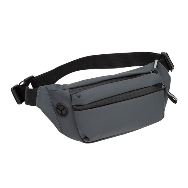 Bolso de hombro ajustable con bolsillo con cremallera Paquete de riñonera liviana Mochila de hombro compacta para , viajar, al aire libre, Gris BLESIY Paquete de hombro