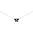 thumbnail image 4 of Sterling Silver Color Gemstone Butterfly Necklace, 4 of 5