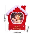 thumbnail image 2 of Harliver Christmas Snow Globe Lighted Santa Scene, Musical Snow Water Lantern Swirling Glittering Home Decoration and Gift, Battery Operated or USB Powered, Red Christmas Snow House, 2 of 6