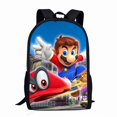 thumbnail image 1 of Super Mario Themed Backpack Kids Boy Girls Shoulder Bag Primary Students School Bag Rucksack, 1 of 5