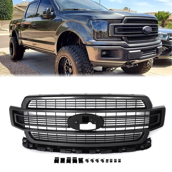 For 2018-2020 Ford F-150 F150 Limited Front Bumper Grille Grill Magnetic Metallic