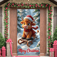 thumbnail image 2 of Cute Animal Christmas Banner Festive Holiday Merry Christmas Decoration for Winter Event Indoor Celebration Seasonal Party, 2 of 9
