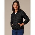 thumbnail image 2 of DARING DIVA Women's Hooded Packable Puffer Jacket M Black, 2 of 6