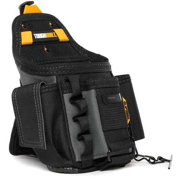 Small Electrician Pouch Adjustable 13 Pockets With Rugged 6-Layer Construction Storage Toolkit