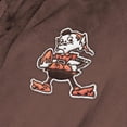 thumbnail image 4 of Bata Retro Suave de Peluche Marrón de los Cleveland Browns de la NFL de Northwest, 4 of 5