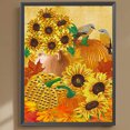 thumbnail image 2 of Pintura de diamante 5D DIY, taladro parcial con forma especial, Kit de flora de calabaza, decoración FLhrweasw Nuevo, 2 of 9