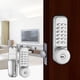 thumbnail image 4 of Cerradura de puerta con contraseña cerradura de combinación de 1 a 11 dígitos resistente al agua cerradura de puerta mecánica puertas interiores puertas compuestas villas, 4 of 8