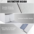 thumbnail image 2 of 15-Pack Trading Card Storage Box, 1100 Count White Corrugated Cardboard Bulk Sports Storage Box for TCG/Magic/Mtg Basketball Cards, Collectible Trading Cards, 2 of 6