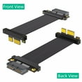 thumbnail image 4 of Gieenan PCIE4.0 1X Extension Cable 180 Degree to 90 Degree Graphics Card Extender Desktop Computer Motherboard Adapter, 4 of 7